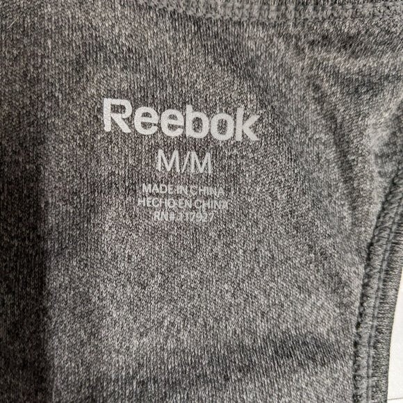 Reebok Tank Top Women Medium Activewear Performance T-Back Gray M - Picture 7 of 8